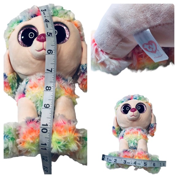 TY Beanie Boos - Rainbow Poodle - 9” Tall - Picture 10 of 11